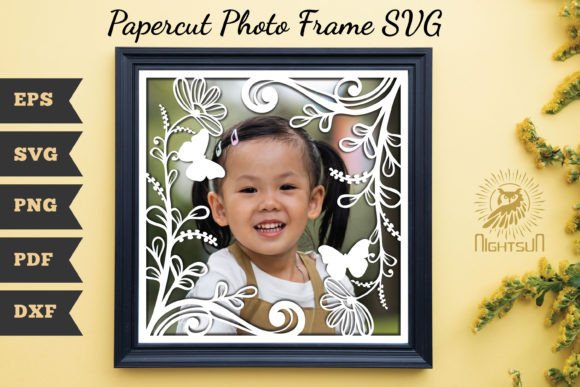 Beautiful Floral Photo Frame Papercut 3 Embroidery Review