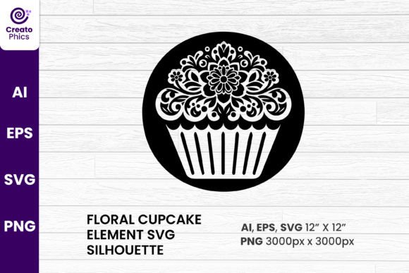 Floral Cupcake Silhouette Sublimation Review
