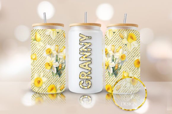 Granny Floral Libbey Can Wrap PNG UVDTF Review