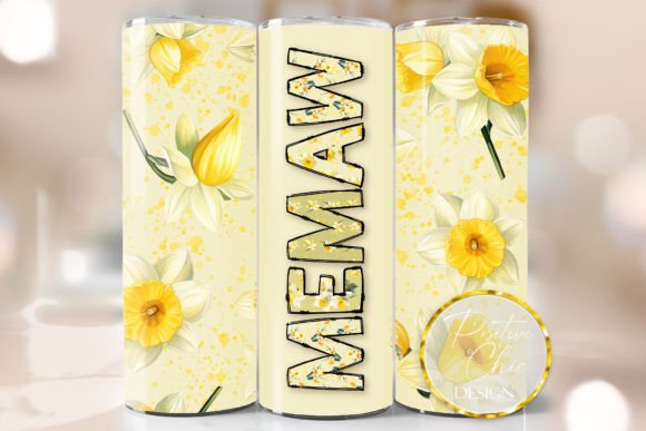 Memaw Spring Floral Tumbler Wrap Design Review