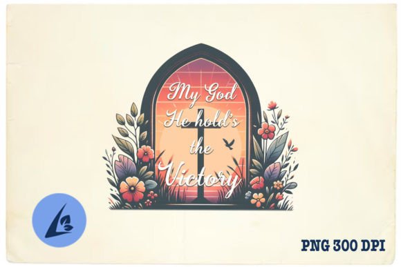 My God He Holds Victory Floral PNG Review