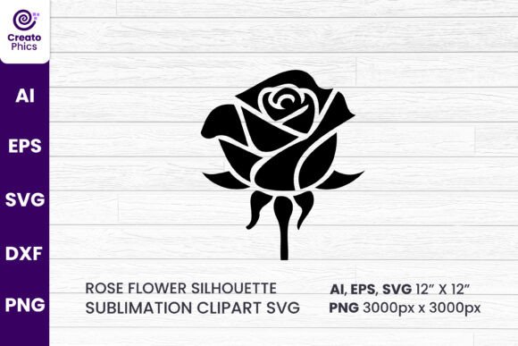 Rose Flower Silhouette Sublimation SVG Review