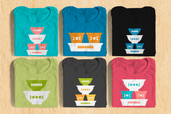 Vintage Glass Bakeware SVG for Real Embroidery