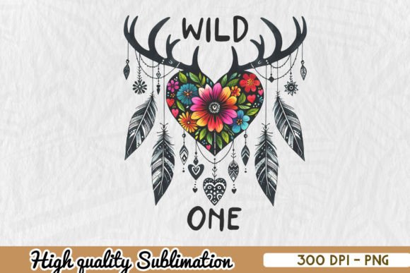 Wild One Floral Heart PNG Review
